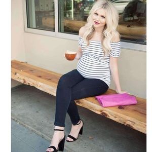 Striped maternity teeshirt